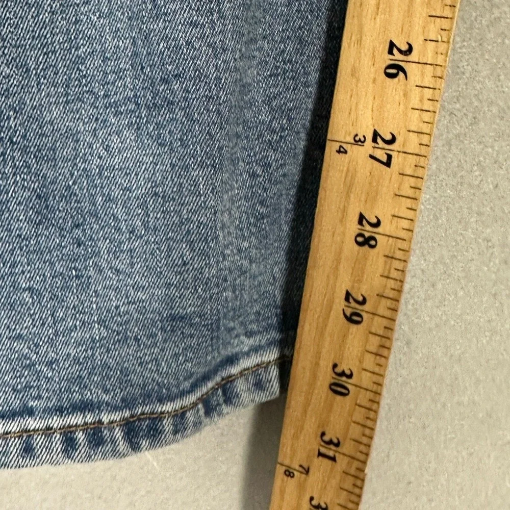Levis 514 Jeans Mens 36X30 Blue Straight Fit Distressed Classic 5-Pocket Denim